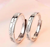 Heartbeat Couple Rings Stainless Steel